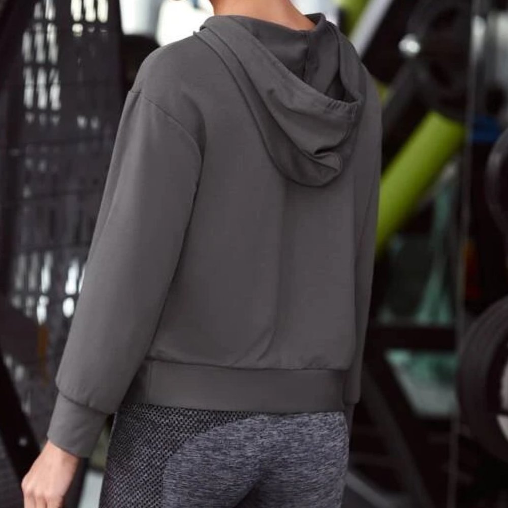 Grey Sport Hoodie with Pockets in S ( Can fit M) - Picture 2 of 3